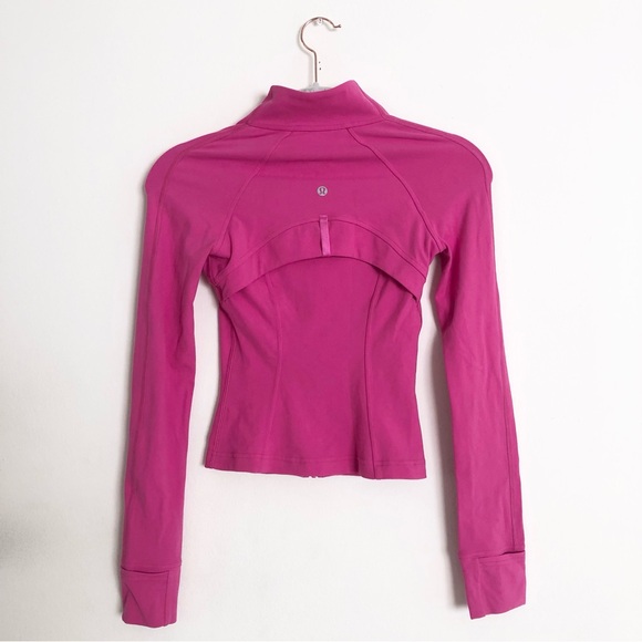 Lululemon Cropped Define Jacket Nulu Sonic Pink 0 - Picture 7 of 10